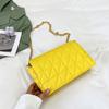 Bolsa feminina 2024 nova moda losango bolsa de ombro de grande capacidade estilo coreano estilo ocidental cadeia celular axilas pequena bolsa quadrada