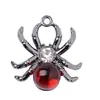 Estilo Oscuro de Moda Genial Colgante de Cruz Incrustada de Diamantes Araña de Ocho Garras Llavero Hecho a Mano Cadena para Teléfono Accesorio de Aleación Adorno