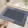 Tapetes de chão de diatomita transfronteiriços podem ser personalizados com logotipos impressos, cor sólida simples, secagem rápida, resistentes ao desgaste, resistentes à sujeira e absorventes para banheiro