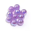 Cuentas Redondas Chapadas en Luna Blanca de 16 mm Cuentas Redondas de Acrílico Fantasía Accesorios para Joyería DIY Cuentas para Bolígrafo Versátiles Cuentas Sueltas