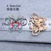 DIY Estilo Chinês Hanfu Grampo de Cabelo Presilha de Cabelo Colorida Esmalte Cloisonné Borboleta Aço Liga Acessórios