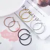 Aretes de Aro Lisos de Acero de Titanio con Cierre de Langosta y Cierre de Resorte, Aretes de Acero Inoxidable 316 para Mujer, Clásicos, Simples y de Aspecto de Alta Gama