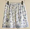 Pantalones de pijama de algodón nube floral talla grande 100 kg para mujer, holgados, de verano, elegantes, shorts para estar en casa, shorts de cinco puntos