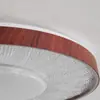 Lámpara de Techo para Dormitorio, Estilo Antiguo, Lámpara de Estudio Retro con Grano de Madera de Nogal, Lámpara Redonda para Dormitorio Principal Estilo Wabi-Sabi Francés