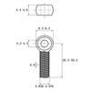 GB798 Perno de unión al por mayor 304 tornillo de ojo de oveja de acero inoxidable tornillo de ojo de pez con orificio Perno M5M6M8-M16