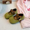Zapatos infantiles con estampado de leopardo, zapatos de princesa bajos para niñas, zapatos nuevos de otoño 2026, zapatos para bebés de suela blanda para niños pequeños, estilo coreano