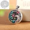 S999 Sterling Silver Phoenix ameixa pingente vintage esmalte cloisonne outono e inverno suéter corrente feminino longo colar pingente