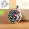 S999 Sterling Silver Phoenix ameixa pingente vintage esmalte cloisonne outono e inverno suéter corrente feminino longo colar pingente