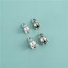 Colgante de flor de cuerno de plata esterlina S925, accesorio para colgante, pulsera de perlas de cristal hecha a mano, collar con colgante