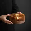 Aquecedor de Chá Estilo Japonês, Aquecedor de Chá em Liga de Alumínio, Bule de Chá com Flor, Aquecedor de Chá com Vela, Fogareiro de Aquecimento, Aquecedor para Hotel Restaurante