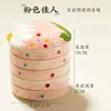 Paleta de cerâmica de cinco camadas Paleta de cores para pintura chinesa Prato de tinta Paleta de pintura a aquarela chinesa Estudante de arte Prato de cores para pintura chinesa