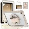 Comércio exterior para Samsung Tab A9 X110 pulseira transparente capa protetora de TPU A9Plus suporte de mão rotativo capa plana