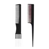 Peine para el cabello Amazon aguja de acero peine de cola puntiaguda peine para reflejos peine de peinado juego de partición para el cabello peine de cinco agujas salón de belleza