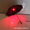 Novo guarda-chuva de golfe criativo com luz LED colorida, personalizado, transparente e luminoso, com proteção solar