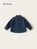 Chaqueta para niño Bangxuan Huzhou Zhili, top holgado para niño pequeño, ropa de otoño para bebé, chaqueta vaquera infantil de color liso