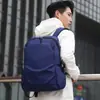 Mochila Casual Masculina de Grande Capacidade Cor Sólida Leve Bolsa para Ensino Fundamental Multifuncional Mochila para Esportes ao Ar Livre Viagem