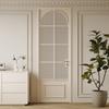 Puerta de Baño Retro Francesa Aleación de Titanio Magnesio Aluminio Balcón Dormitorio Estudio Baño Puerta Plana Estilo Nuevo