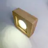 Base de Luz LED de Cristal Cuadrada para Venta al por Mayor, con Diseño Grabado, Modelo de Carga de Madera Maciza, Pieza Decorativa, Luz Ambiental