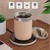 Base Aquecedora Inteligente de Café para Escritório com Temperatura Constante 55 Graus Aquecedor de Copo Base Isolante para Leite Antiescaldante Controle por Toque Desktop