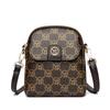 Bolso Cuadrado Pequeño para Teléfono Móvil Estampado Vintage Diseño Nicho Simple para Mujer Bolso de Hombro Moderno Distintivo para Desplazamiento con Texto Bandolera