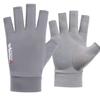 Guantes de pesca finos de dos dedos con dedos completos para hombres y mujeres, guantes de conducción de alta elasticidad con protección solar.