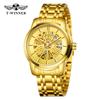 2021 nuevo reloj mecánico banda de acero para hombre de negocios esfera redonda reloj mecánico banda de acero manecilla luminosa 8215