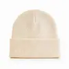 Gorro Postparto Estilo Coreano, Color Sólido, Estilo Europeo y Americano, Gorro de Punto Cálido para Otoño e Invierno, A Prueba de Frío, A Prueba de Viento, Gorro con Puño Personalizado, Venta al por Mayor