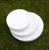 Plato de cena desechable plato de papel plato para pastel plato de papel blanco plato de papel para pintar de jardín de infantes materiales de arte para niños DIY