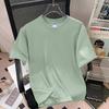 Camiseta de Algodão Puro de Manga Curta para Mulheres no Verão, Tops Soltos que Rejuvenessem, Tops de Meia Manga Estilosos e de Nicho, Roupas Femininas de Tamanho Grande, Versátil