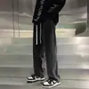 Pantalones vaqueros para hombre, primavera y otoño, holgados, anchos, rectos, casuales, de marca de moda, 2024