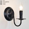 Lámpara de Pared de Vela con Atmósfera Retro Americana, Lámpara de Candelabro de Hierro, Lámpara Decorativa de Pared, Lámpara de Mesita de Noche Francesa de Lujo Ligero