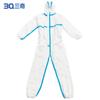 Ropa Protectora Desechable, Bata de Aislamiento, Una Pieza con Capucha, Raya Azul, Tipo Estéril, Protección de Seguridad, Venta al por Mayor del Fabricante
