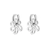 Pendientes de Flor Hueca de Alta Gama, Sencillos y Lujosos, Pendientes de Diseño de Doble Uso, Pendientes de Moda y Versátiles para el Día a Día