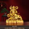 Estatueta de Bronze de Zhao Gongming, Deus da Riqueza de Bronze, Tigre Negro, General Xuantan Zhao, Estátua de Bronze, Zhao Gongming Montado em Tigre, Estátua de Bronze de Zhao Gongming