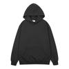Sudadera con capucha de peso pesado, color liso, felpa, corte holgado, estilo básico simple, al por mayor, sudadera para hombre gris jaspeado