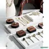 Suporte Exibidor de Conjunto de Joias Retrô Suporte para Colar Suporte para Brincos Bandeja para Anéis Exibição de Joias para Fotos