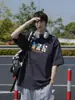 Fornecimento Direto da Fábrica Camiseta Solona Pesada 220g Masculina Manga Curta Verão para Meninos Gola Pequena Camiseta Estampada para Praia