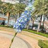 Impatiens Impatiens Franceses Grandes Delphinium Grande Morado Azul Violeta Decoración de Boda Flores Artificiales Mayoreo