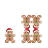 Servilletas con Forma de Hombre de Jengibre Navideño, Servilletas Desechables para Mesa de Postres y Decoración de Mesa de Fiesta Navideña