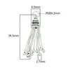 Pingente de Franja Prata de Lei S925 Retro Antigo Grande Pingente de Franja DIY Pulseira Pulseira Acessórios de Prata