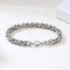 Drama Caliente Joyería Loca Pulsera de Acero de Titanio Versátil Gao Qiqiang Pulsera Audaz No Descolorante para Hombres Hebilla de Langosta