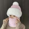 Gorro de Invierno para Mujer para Ciclismo, Máscara Facial Completa, Gorro Cortavientos, Bufanda para el Cuello, Gorro Cálido Todo en Uno con Forro Polar y Protección para los Oídos