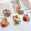 Capibara de Fruta Pequeña Luminoso DIY Pegamento de Crema Pasador Diadema Funda para Teléfono Móvil Accesorios para Vehículos Eléctricos Venta al por Mayor