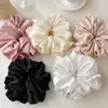 Scrunchie de Seda Falsa Tamanho Extra Amazon Transfronteiriço Elástico de Cabelo de Cetim de Alta Qualidade Acessório de Cabelo Elástico