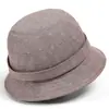 Sombrero de pescador para mujeres de mediana edad y mayores, sombrero para mamá de 60 años, sombrero de tela elegante de primavera para personas mayores, sombrero de pescador con protección solar para señoras mayores