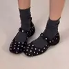 Zapatos de ballet para mujer elegantes, modernos y cómodos para el verano de 2026, nuevo estilo de zapatos de vestir con acabado satinado y sensación de alta gama, estilo Mary Jane con una sola tira