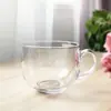 Taza de Vidrio para Té Taza de Desayuno con Leche con Asa Gruesa de Alto Valor Taza de Agua Taza de Avena para el Hogar Taza de Vientre Grande Regalo