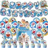 Jingle Cat Pokonyans Tema de Aniversário Decoração Banner Topper de Bolo Bandeira Balão Conjunto