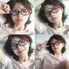 Gafas con Lazo Estilo Coreano de Gato Japonés Kitty, Lentes Decorativos Lindos para Foto Callejera de Chica Bella, Gafas Graduadas con Estampado de Leopardo
