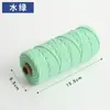 Cuerda de Algodón de Color de 3 mm para Manualidades Trenzado Hecho a Mano Hilo de Algodón Grueso Fino Suave Cuerda para Tapicería 10m/50m/100m No